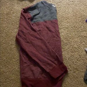 Gray & red sweatshirt comfy